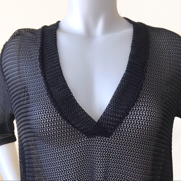 NWT Jordan Taylor Black Mesh Swimsuit Coverup - Picture 5 of 8